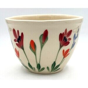 Emerson Creek Pottery Handmade Stoneware Pot Planter Bowl African Violets EUC